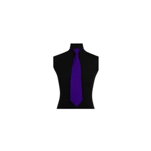 New Polyester Men ready knot pre tied zipper neck tie only formal purple wedding - Picture 1 of 1