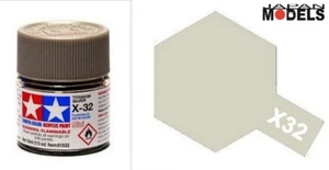 Acrylic Paint - Colore Acrilico 10ml X-32 X32 TITANIUM SILVER 81532 Tamiya - Imagen 1 de 1