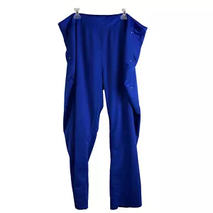 Purple Label Yoga By Healing Hands Womens 3X Scrub Pants Blue Nursing Pockets - Picture 1 of 6