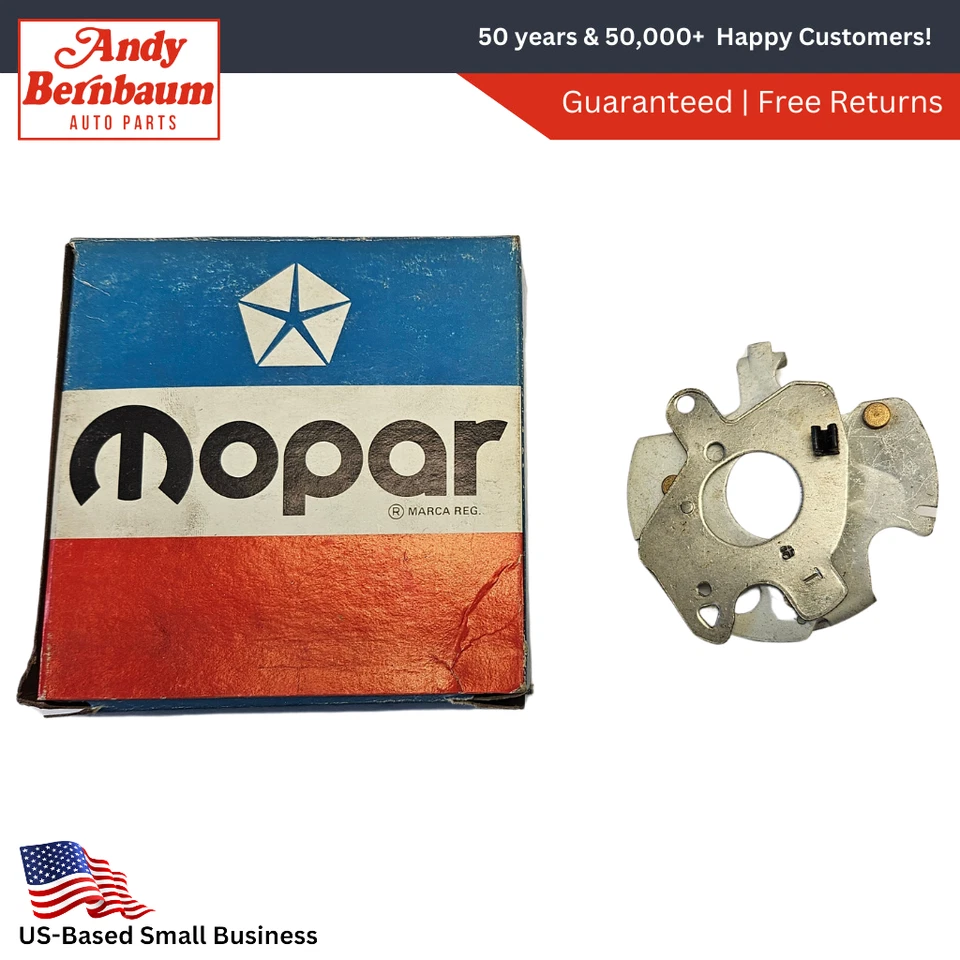 1970-1971 Plymouth Dodge Distributor Pickup Plate Big Block Hemi 3656023 NOS. - Imagem 1 de 4