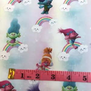 Little Johnny Trolls© 100% Cotton by the half metre - Picture 1 of 1