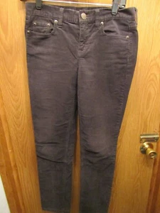 YOUTH GIRLS J. CREW REID 2% SPANDEX BLACK CORDUROY PANTS SIZE 26 INSEAM 28 - Picture 1 of 4