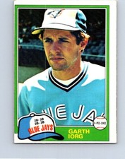 VINTAGE BASEBALL CARD O-PEE-CHEE 1981 TORONTO BLUE JAYS GARTH IORG  NO840