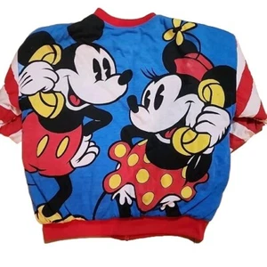 Chaqueta Abrigo Bombardero Mickey Mouse Puff Adulto Grande L De Colección Años 80 - Imagen 1 de 22