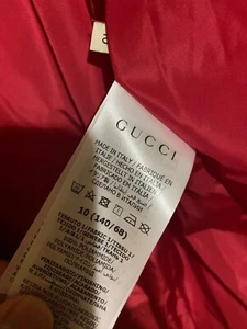 New Gucci Zipper Puffer Jacket Kids Size 10 - Picture 1 of 7