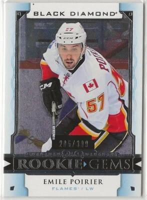 2015 2015-16 Black Diamond Rookie Gems RGEP Emile Poirier Calgary Flames 205/399 - Image 1 of 2