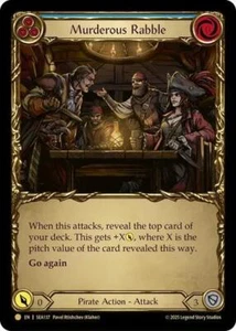 FAB Murderous Rabble SEA137 Pirate Booty Cold Foil Flesh and Blood High Seas - Picture 1 of 1