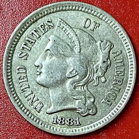 1881 NICKEL THREE CENT PIECE Cover