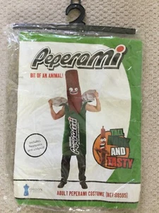 pepperami costume adult food 80s 90s funny fancy dress - Picture 1 of 6