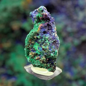 AZURITA Y MALAQUITA CRISTALIZADA Toussit MARRUECOS MINERAL COLECCION 5x3x2cm B7 - Imagen 1 de 9