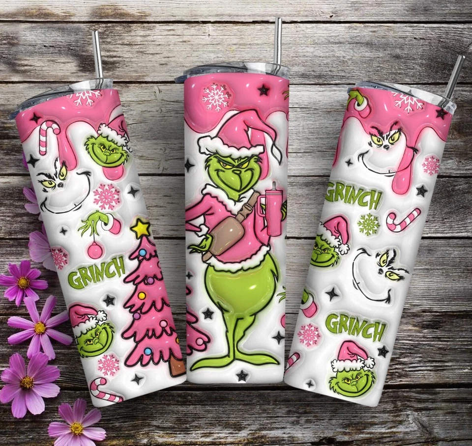 Vaso 3D El Grinch Navidad 20oz Foto 1 de 1