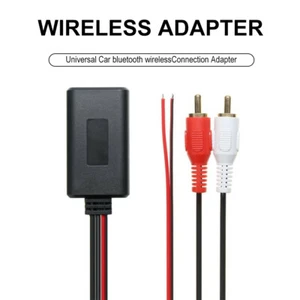 5-12V Car Universal Wireless Bluetooth Module Music Adapter Cable 2RCA Aux Audio - Picture 1 of 12