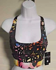 Energie Junior's Giselle Caviar/Flower Glow Exercise Workout Top Size L NWT - Picture 1 of 2
