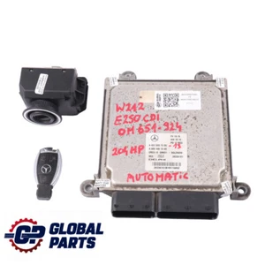 Mercedes W212 E250 CDI 651.924 204HP Engine Unit ECU Kit A6519007500 Key Lock - Picture 1 of 12