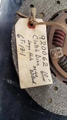 1927-1930 Chrysler Dodge 1936-1947 1-1/2 Ton Truck NOS MoPar 10" Clutch Disc - Image 1 of 4