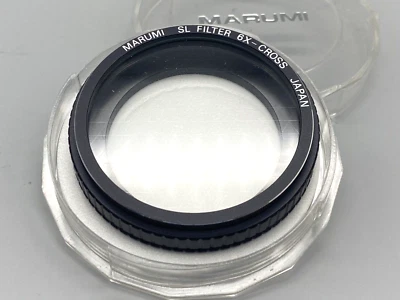 Marumi SL 6X-Cross Filter; fits 49mm thread; with protective case; Excellent - Image 1 of 2