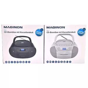 Maginon CB-1 CD- Boombox mit Kasettendeck/Vielseitiges Audiogerät/ - Bild 1 von 1