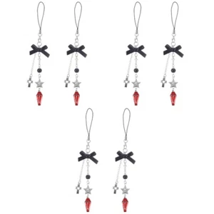 Set of 3 Pentagram Mobile Phone Chain Cell Decoration Cellphone Charm Strap - Zdjęcie 1 z 12