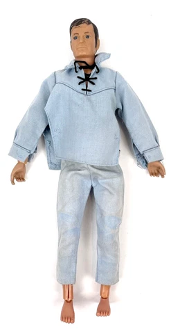 Vintage 1973 Gabriel Marx 10" Lone Ranger Action Figure Clothes Shirt Pants Cover