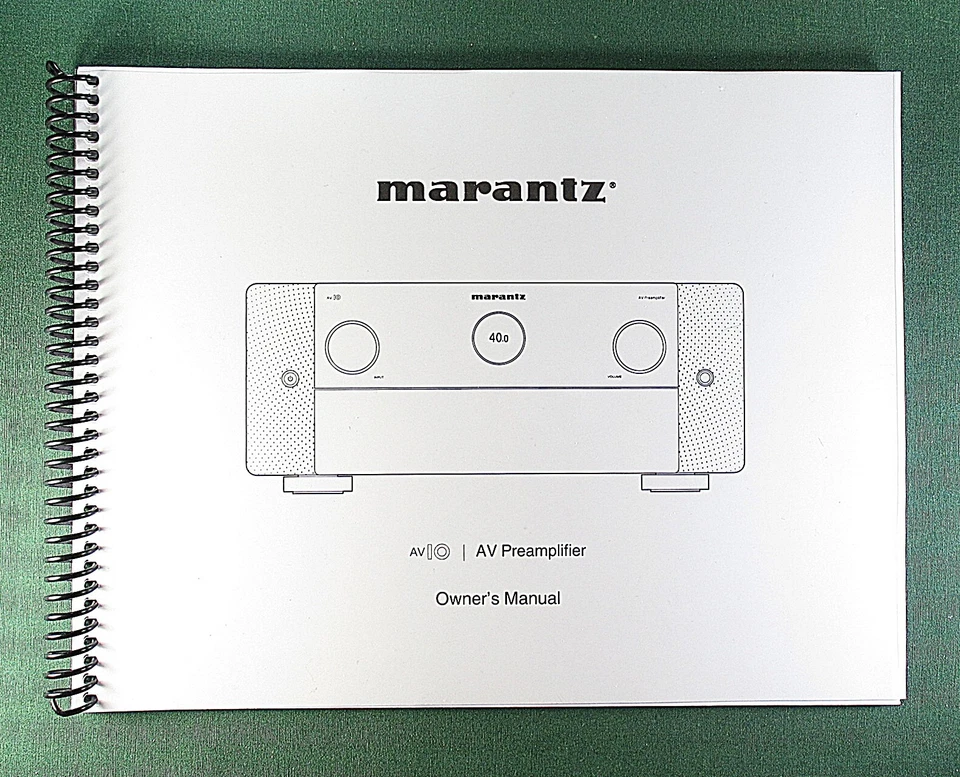 Marantz AV 10 Owner's Manual: 336 Full Color Pages & Protective Covers! - Image 1 of 1