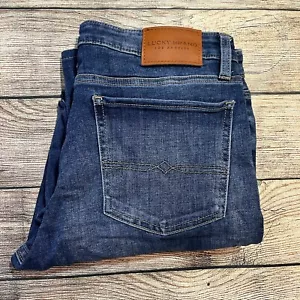 Lucky Brand Sweet Boot Bootcut Blue Jean Size 12/31 Ankle Mid Rise Stretch Denim - Picture 1 of 9