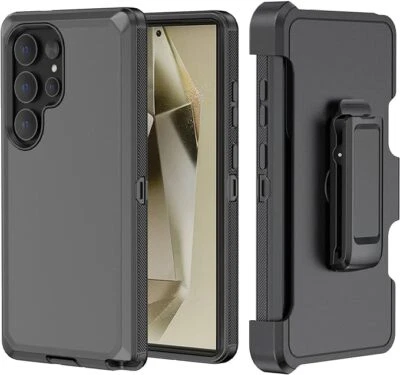 For Samsung Galaxy S24 Plus+ Ultra Shockproof Heavy Duty Case Cover + Belt Clip - Image 1 of 4