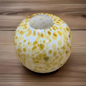 Tortoise Shell Designed Art Glass Decorative Vase Votive Candle Holder - Picture 1 of 3