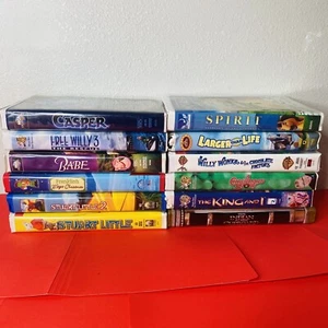 LOT of 13 Kids Children's Animal Animated Action Movies VHS TAPES Vtg Family - Picture 1 of 14