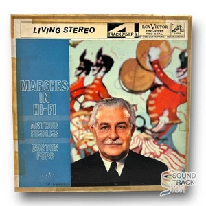 Marches In Hi-Fi Fiedler Boston Pops 7 1/2 IPS Reel To Reel Tape RCA - Picture 1 of 4