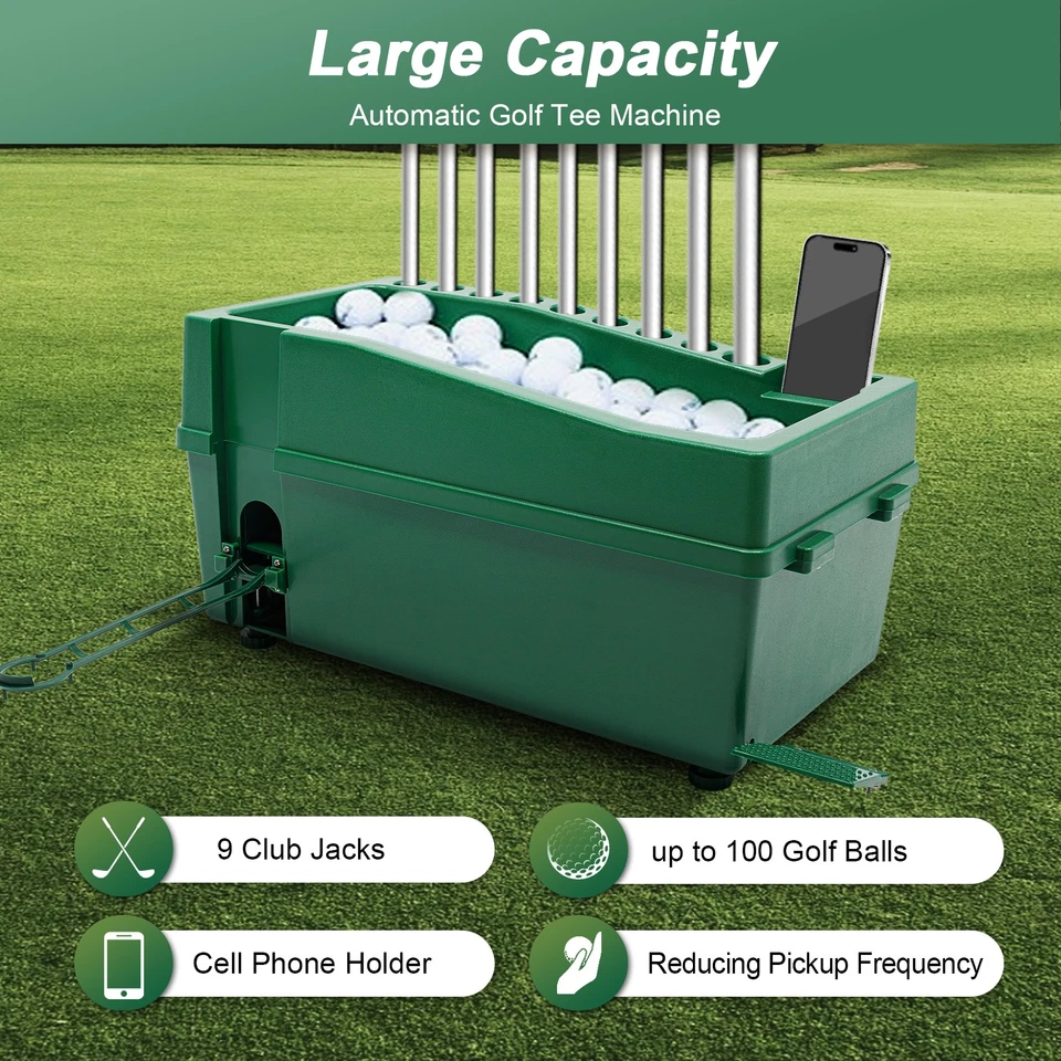 Macchina da golf automatica mazza da golf organizzatore stecca dispenser palline da golf - Immagine 1 di 4