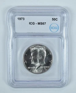 1973 Kennedy Half Dollar MS67 ICG *5356 - Picture 1 of 5
