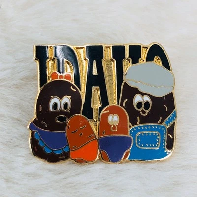 复古爱达荷州马铃薯家庭纪念品珐琅翻领别针 — 第 1/2 张图片