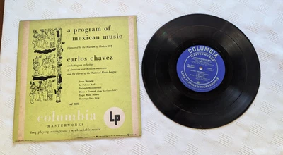 Carlos Chavez ~ A Program of Mexican Music 10" Record ML 2080 VG+ Foto 1 de 4