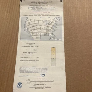 1980 NOAA ATLANTA World Aeronautical Chart Maßstab 1:500.000 - Bild 1 von 4