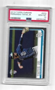 2019 TOPPS CHROME  FERNANDO TATIS JR. ROOKIE RC PSA 10 #203 - Picture 1 of 1