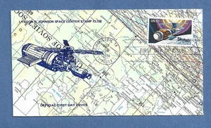 SKYLAB FDC MAY 14,1974 HOUSTON LBJ SPACE CENTER SPACE COVER NASA - Picture 1 of 1