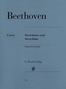 Beethoven String Trios Op 3 8 9 & Duo WoO 32 Violin Viola Henle Urtext Book - Picture 1 of 1