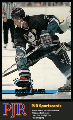 Robin Bawa 1993-94 Stadium Club #445 Anaheim Mighty Ducks Rookie - Image 1 of 2