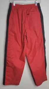 Vintage Nike Men's Red w/Black Stripe Track Pants 3 Pockets Cargo Pants Size L - Picture 1 of 10