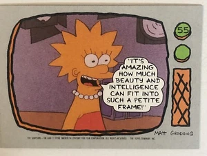 The Simpsons Trading Card 1990 #55 Lisa Simpson - Picture 1 of 2