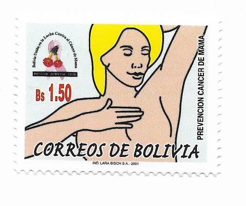 BOLIVIA 2001 MEDICAL CAMPAIGN PREVENTION OF BREAST CANCER MEDICINE HEALTH MINT Cover
