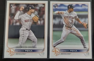 Actualización Topps 2022 Jeremy Pena RC Base y RC Novato Debut 2 Tarjetas Houston Astros - Imagen 1 de 6