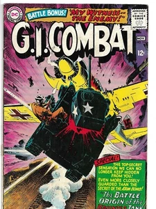 1965 DC Silver Age G.I. Combat-#114-Origine del carro armato stregato-Emissione 12 centesimi-VG+ - Foto 1 di 2
