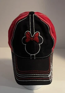 Disney Minnie Mouse Red And Black Baseball Hat - Picture 1 of 4