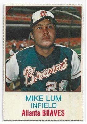 MIKE LUM 1975 Hostess Baseball card #33 Atlanta Braves EX - Image 1 of 2