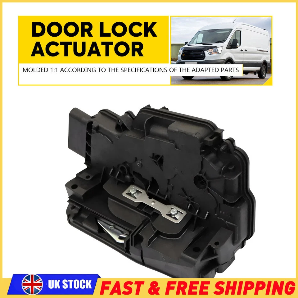 Left Sliding Door Lock for Ford For Transit For Custom 2012+ ABS/Metal Black LH - Image 1 of 4