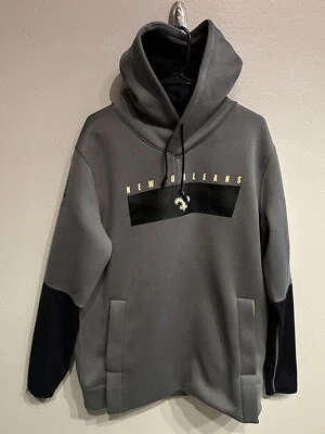 New Orleans Saints Mens Size Large Gray Fleece Nike Pullover Hoodie Tech Gray - Image 1 of 4