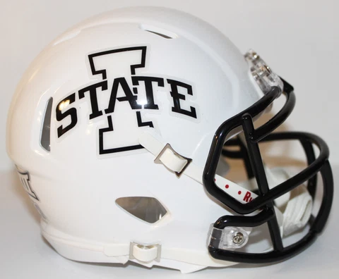 2021 Iowa State Cyclones Custom Riddell Mini Helmet vs Iowa Cover
