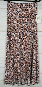 Lularoe Women's Maxi Navy Blue, Orange & White Skirt Size XS NWT - Picture 1 of 3