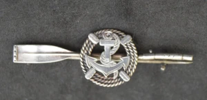 Antica spilla argento marcata Chester vela canottaggio nautico - Foto 1 di 5